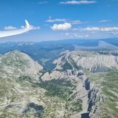 Flugwegposition um 13:27:01: Aufgenommen in der Nähe von St. Ilgen, 8621 St. Ilgen, Österreich in 2435 Meter